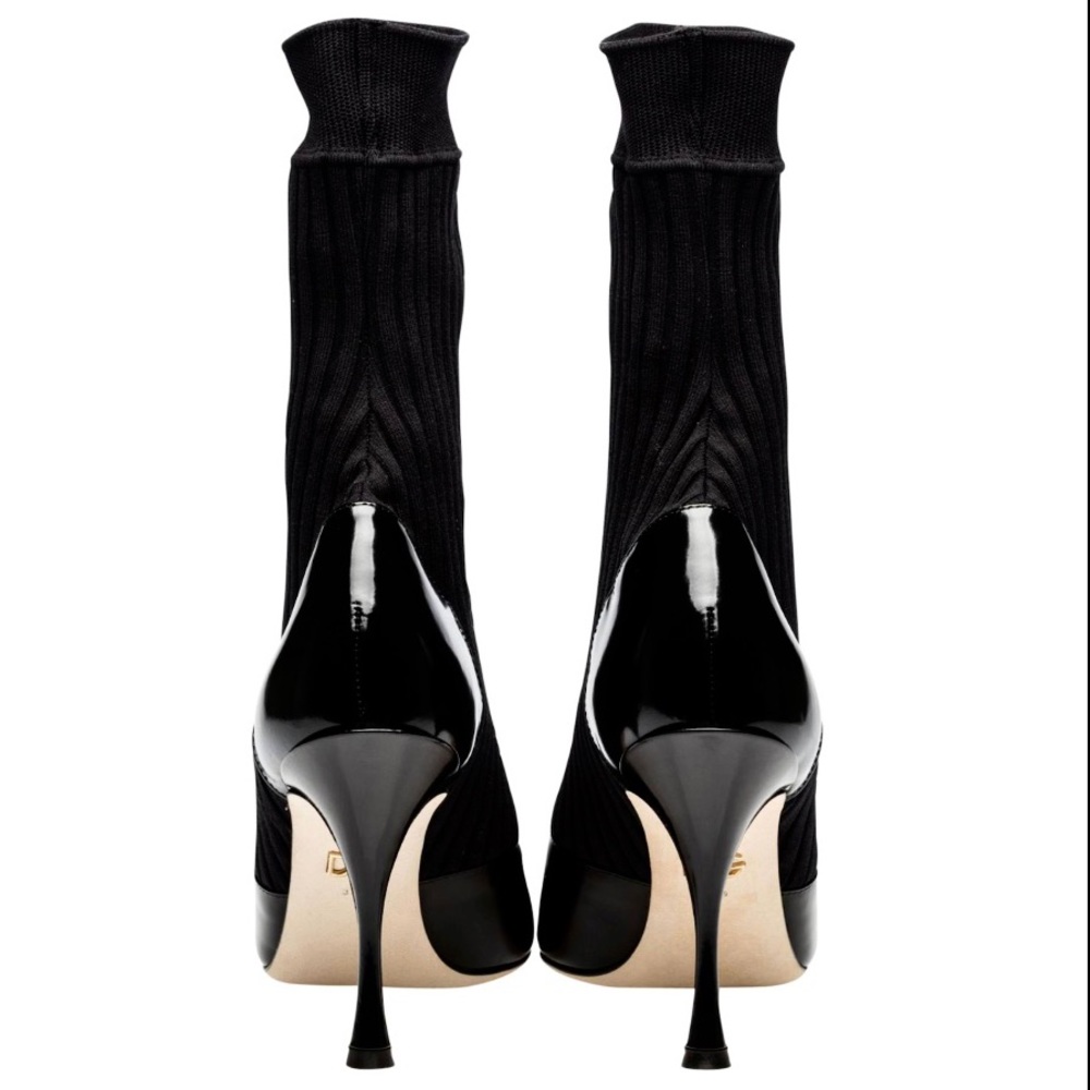 NEW Stunning 🎀 Dolce & Gabbana Leather Sock Boot